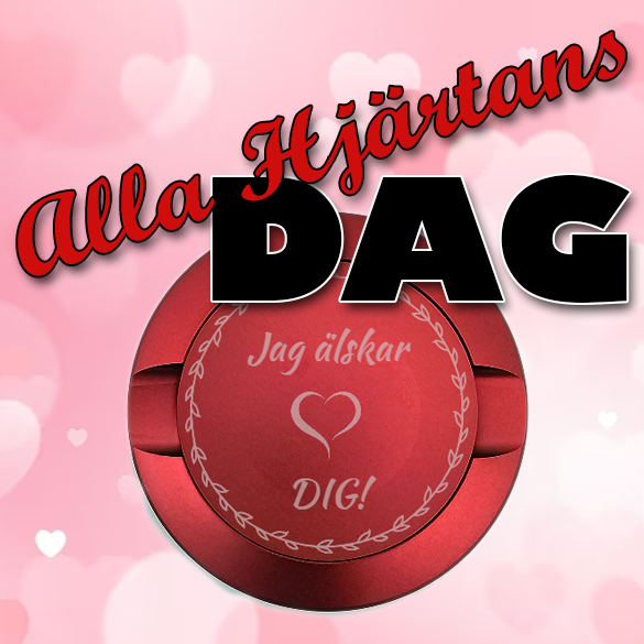 Alla hjärtans dag egendesignad snusdosa