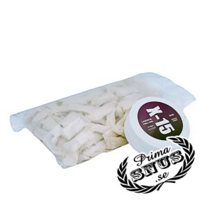 X-15 All white hallon/lakrits innehåll